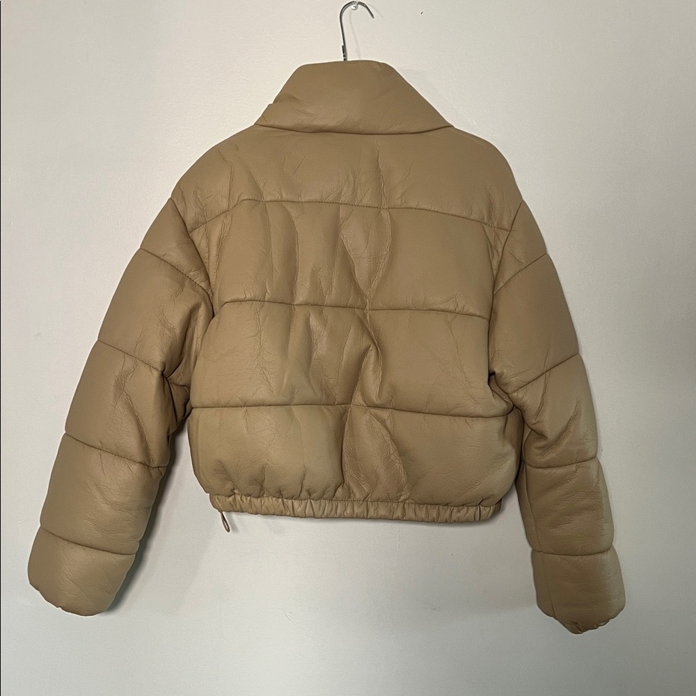 faux leather puffer - Picture 7 of 10